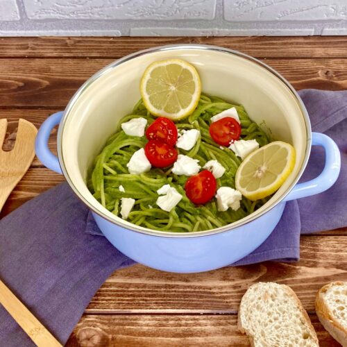 Spaghetti in cremiger Spinatsoße – gut abgeschmeckt